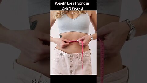 Here why Weight Loss hypnosis didn't work #hypnotherapyonline #hypnosisforweightloss #subconscious