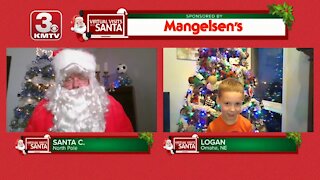 Virtual Santa visit with Logan