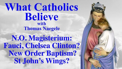 N.O. Magisterium: Fauci, Chelsea Clinton? New Order Baptism? St John’s Wings?