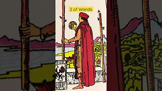 2 of Wands #shorts #learntarot