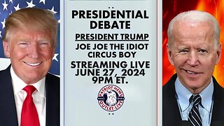 LIVE REPLAY: The 2024 Presidential Debate | President Trump v Joe Joe The Idiot Circus Boy | 06/27/2024