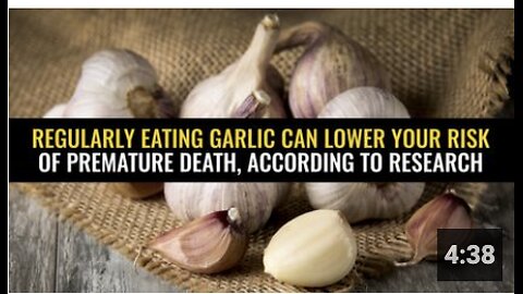 Regularly eating garlic can lower your risk of premature death, according to research