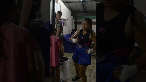 Backstage Thai fight vibes