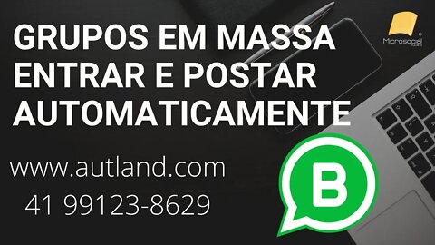 Whats grupos Messenger Filtragem e Postagem