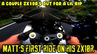 Little rip on 2, ZX10R's (edited) Brappin845 new bike. still my favorite sportbike!