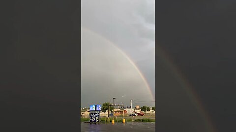 Beautiful Double Rainbow 😍😍😍 #rainbow #doublerainbow #storm