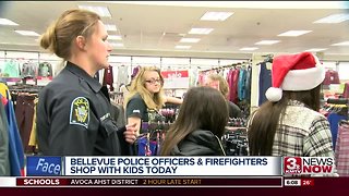 Bellevue Police and firefighters to shop with kids