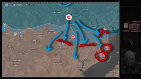 [ Kherson Offensive ] Massive Ukrainian attack thwarted after drone strikes on SAMs; Russia counter