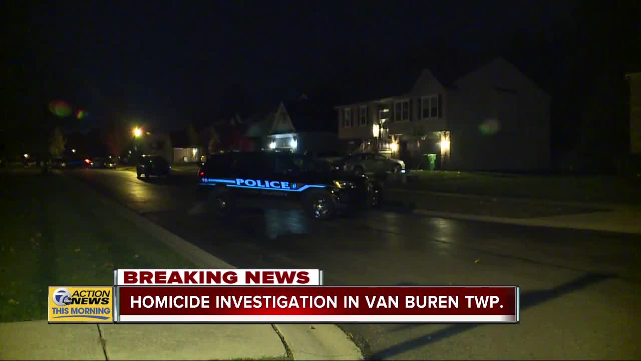 Homicide investigation underway at Van Buren Township home