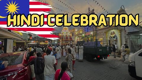 Hindi Celebration in Malaysia Little India | Penang, Malaysia #travelvlog