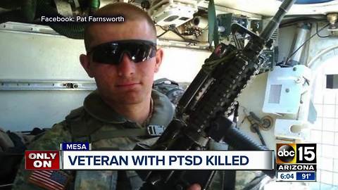 Veteran with PTSD shot and killed in police incident