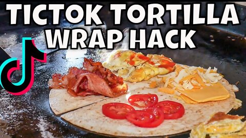 TicTok Tortilla Wrap Hack on the Blackstone Griddle