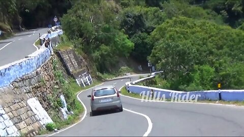 VALPARAI HILLS- TNSTC Bus Turning Full View of Valparai Hills 9th Hairpin Bend Road