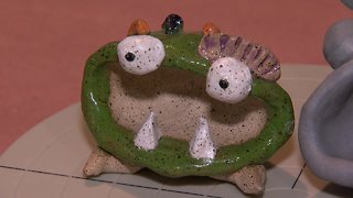 Make a clay monster for Halloween