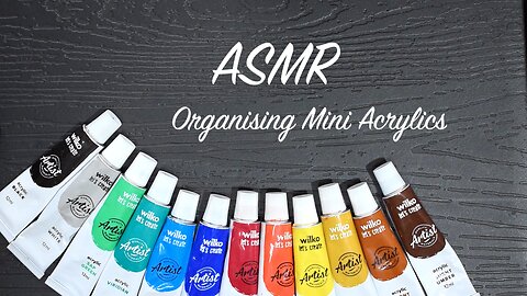 ASMR Organising Paint Box | Unintentional ASMR for Sleep (No Talking)