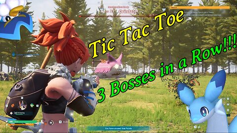 Tic Tac Toe 3 Bosses in a Row (Palworld)
