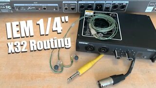 X32/M32 Routing for In-Ear Monitors