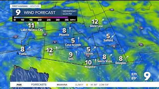 Dry air settles back over southern Arizona