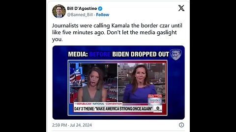 Kamala Harris Border Czar Bizarre Media GASLIGHT Campaign