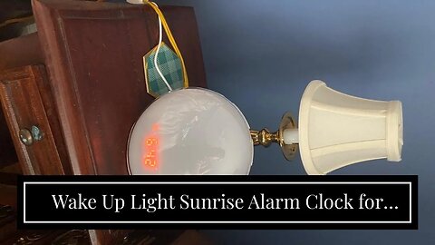 Wake Up Light Sunrise Alarm Clock for Kids, Heavy Sleepers, Bedroom, with Sunrise Simulation, S...