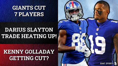 Giants Cut 7 Players + MAJOR Giants Rumors On Darius Slayton Trade & Kenny Golladay Getting Cut?