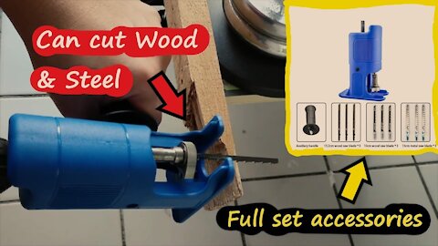 How To Use Electric Reciprocating Saw Jig Drill Tool Adapter Open Box Review & Testing