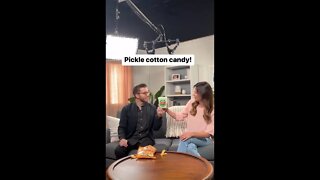 Pickle Cotton Candy!? #shorts