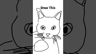 Drawing a Relaxed Cat #drawing #art #cats #cat