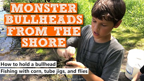 S3:E2 Monster Bullheads From the Shore | Kids Outdoors
