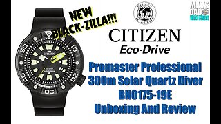 The Dive King! | Citizen Promaster 300m Solar Quartz Diver BN0175-19E | BN0177-05E Unbox & Review