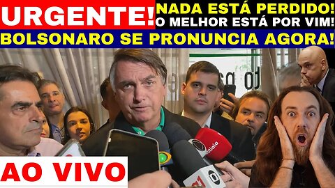 AO VIVO: BOLSONARO PRONUNCIA APÓS SER CASSADO SEUS DIREITOS POLÍTICOS POR 8 ANOS NADA ESTÁ PERDIDO!