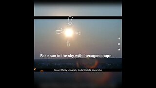 FAKE SUN IN THE SKY WITH HEXAGON SHAPE