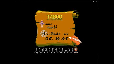 Taboo: The Sixth Sense 1989 NES (Gameplay)