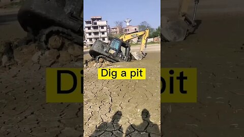 dig a pit in mud very hard to do it #secretplace #digapit #viralvideo #amjadsaahar #funny