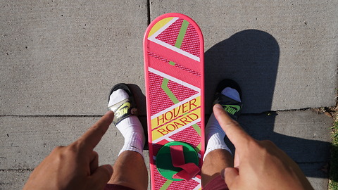 Riding real-life Back to the future hoverboard