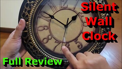 Silent Wall Clock - Full Review - Quiet Retro Analog Clock