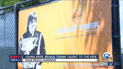 Johan Kriek holds Summer Tennis camp