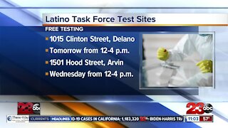 Latino COVID-19 Task Force offering more testing sites.