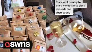Air passenger treated all 40 members of cabin crew to handmade gifts on Christmas Day flight