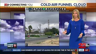Bakersfield cold-air funnel cloud