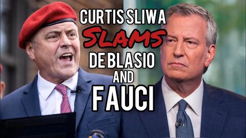 Curtis Sliwa SLAMS New York City Mayor Bil De Blasio's Mandates, Corruption & Fauci! Chrissie Mayr
