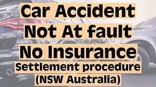 Car Accident Not At Fault, No Insurance Claim Procedure #caraccident