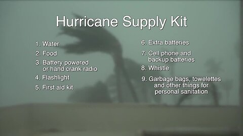 Hurricane Supply Kits | 2023 Tracking the Tropics Quick Tip