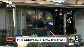 Fire spreads to RV, two homes in Mesa causing damage