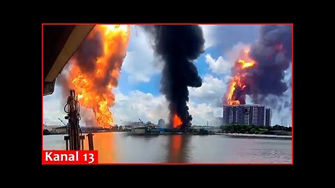 4 minutes of the powerful explosion at a chemical plant in China