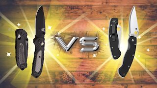 Spyderco s30v VS Benchmade s30v Edge Retention Testing