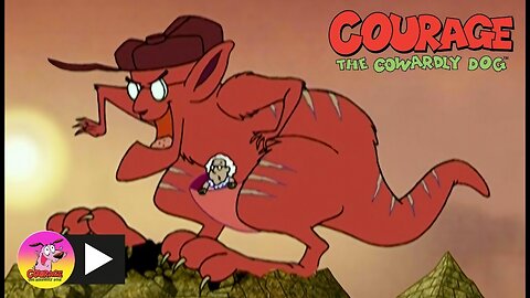 Courage The Cowardly Dog: Eustace The Kangaroo Monster | Cartoons