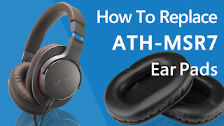 How to Replace ATH-MSR7 Ear Pads/Cushions | Geekria