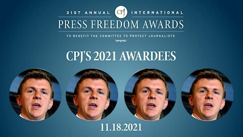 Will James O'Keefe Receive Press Freedom Award on November 18?