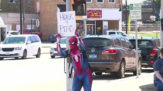 The Kaukauna Spiderman spreading peace and positivity